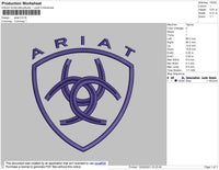 Ariant Embroidery File 4 size