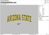 Arizonatext Embroidery File 6 sizes