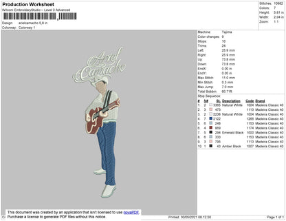 Ariel Camacho Embroidery File 4 size