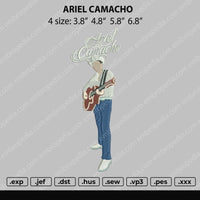 Ariel Camacho Embroidery File 4 size