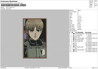 Armin Potrait Embroidery File 4 size