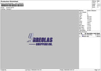 Arreolastext Embroidery File 6 sizes