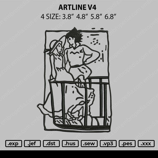 Artline V4 - Ponyo and sosuke Embroidery File 4 size