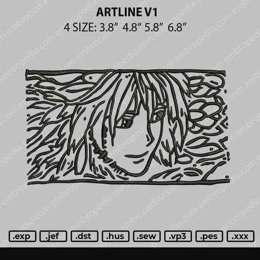 Artline V1 - Howl Pendragon Embroidery File 4 size