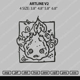 Artline V2 Embroidery File 4 size