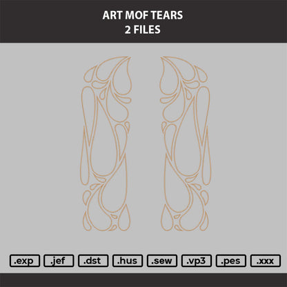 Art of tears Embroidery Machine Design File