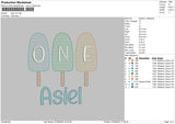 Asieltext V2 Embroidery File 6 sizes