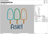 Asieltext App Embroidery File 6 sizes