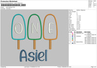 Asieltext App Embroidery File 6 sizes