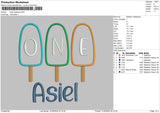 Asieltext App Embroidery File 6 sizes