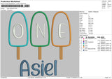 Asieltext App Embroidery File 6 sizes