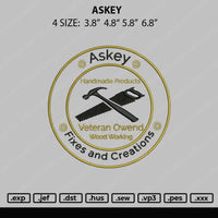 Askey Embroidery File 4 size