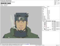 Asuma Embroidery File 4 size