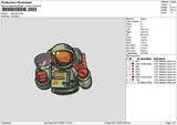 Astrounaut0511 Embroidery File 6 sizes