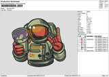 Astrounaut0511 Embroidery File 6 sizes
