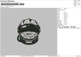 Astronaut Helmet Embroidery File 4 size