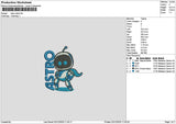 Astrotext 0212 Embroidery File 6 sizes