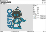 Astrotext 0212 Embroidery File 6 sizes