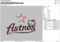 Astros Hk Embroidery File 6 Sizes