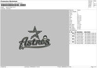 Astrostext 2909 Embroidery File 6 sizes