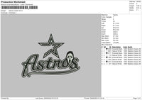 Astrostext 2909 Embroidery File 6 sizes