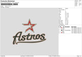 Astros V3 Embroidery FIle 6 sizes