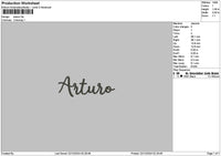 Names 2212 Embroidery File 6 sizes