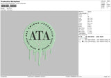 Ata Melt Embroidery File 6 sizes