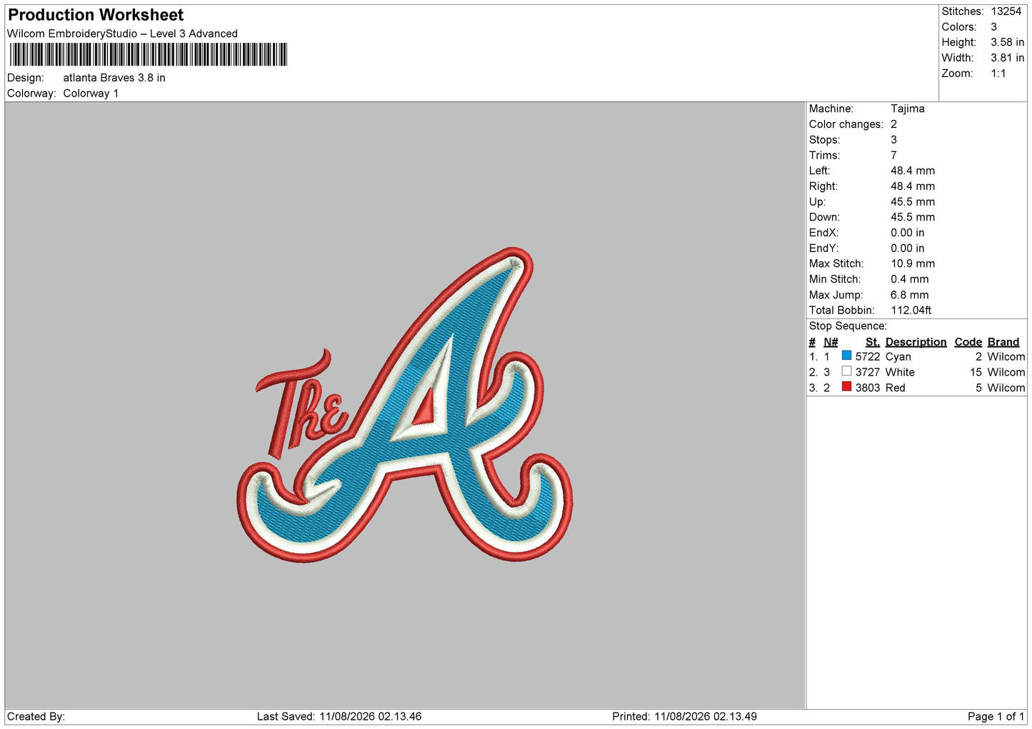 A Small Embroidery Machine Design File 6 sizes