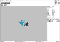 At Text 01 Embroidery File 6 sizes