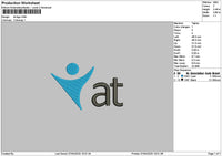 At Text 01 Embroidery File 6 sizes