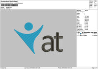 At Text 01 Embroidery File 6 sizes