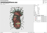 Attack On Titan Poster Embroidery File 4 size