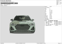 Audi Car 0402 Embroidery File 6 sizes