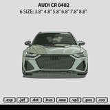 Audi Car 0402 Embroidery File 6 sizes