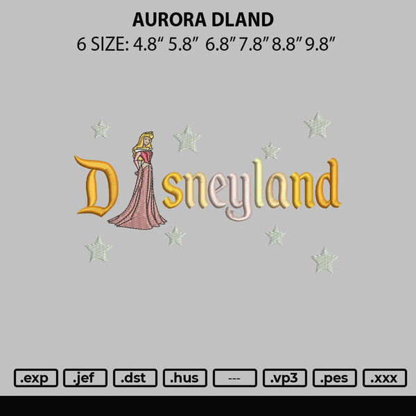 Aurora Dland Embroidery File 6 sizes