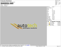 Autotech Embroidery File 4 size