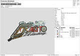 Detailingtext 02 Embroidery File 6 sizes