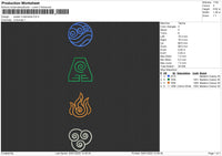 Avatar 4 Elements Embroidery File 4 size