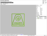 Avatar Symbol 1 Embroidery File 4 size