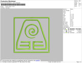 Avatar Symbol 1 Embroidery File 4 size