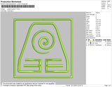 Avatar Symbol 1 Embroidery File 4 size