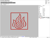 Avatar Symbol 3 Embroidery File 4 size