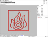 Avatar Symbol 3 Embroidery File 4 size