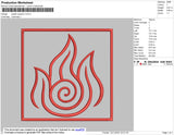 Avatar Symbol 3 Embroidery File 4 size