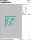 Avatar Symbol 4 Embroidery File 4 size