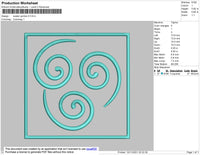 Avatar Symbol 4 Embroidery File 4 size