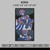 Azaka Embroidery File 4 size