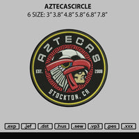 Aztecascircle Embroidery File 6 sizes