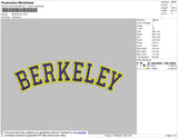 Berkeley Text Embroidery File 4 size